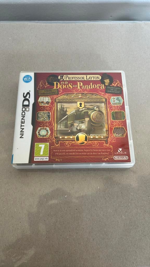 Nintendo DS - Professor Layton and Pandora's Box (CIB), Games en Spelcomputers, Ophalen of Verzenden, Zo goed als nieuw, Puzzel en Educatief