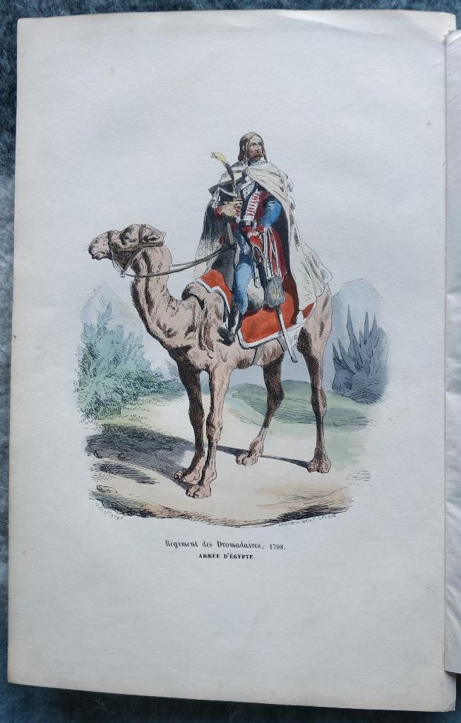 Gravure régiment des dromadaires. 1798. Armée d'Egypte. Fran, Enlèvement ou Envoi, Armée de terre, Photo ou Poster
