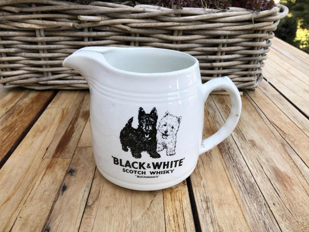 Zwart-witte Schotse Whisky-kan, Ophalen of Verzenden
