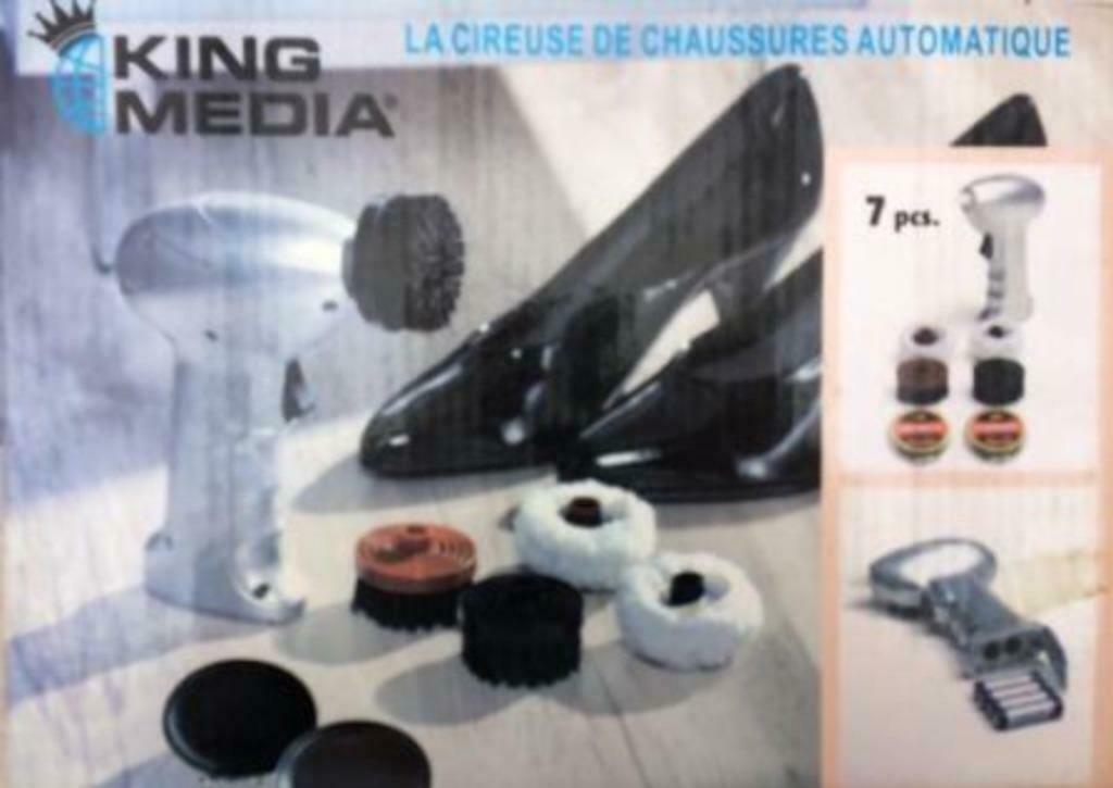 Cireuse à chaussures électrique portative, King media, Enlèvement ou Envoi, Noir