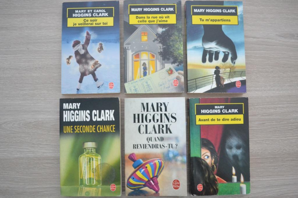 Lot 6 livres Mary Higgins Clark, Livres, Enlèvement ou Envoi