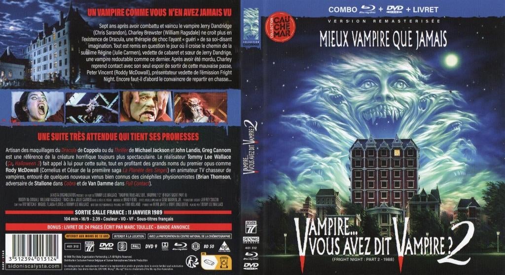 vampire vous avez dit vampire 2 (blu-ray+ dvd+livret) neuf, Cd's en Dvd's, Ophalen of Verzenden, Zo goed als nieuw, Horror