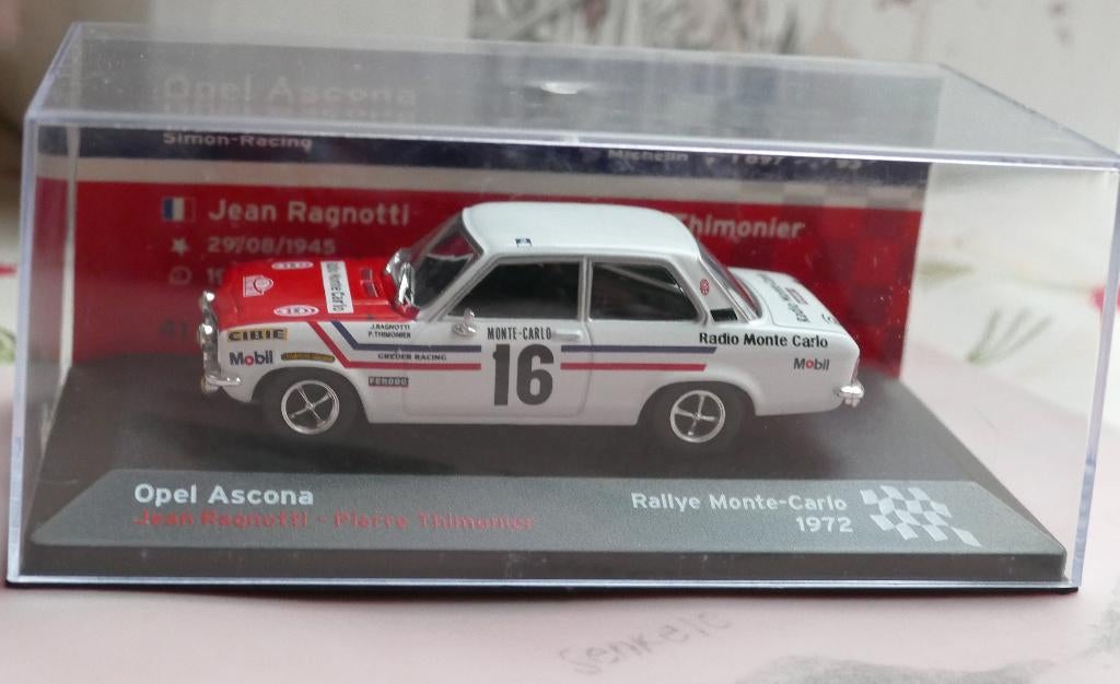 Opel Ascona Rally van Monte Carlo 1972 1/43, Ophalen of Verzenden, Zo goed als nieuw, Auto, Overige merken
