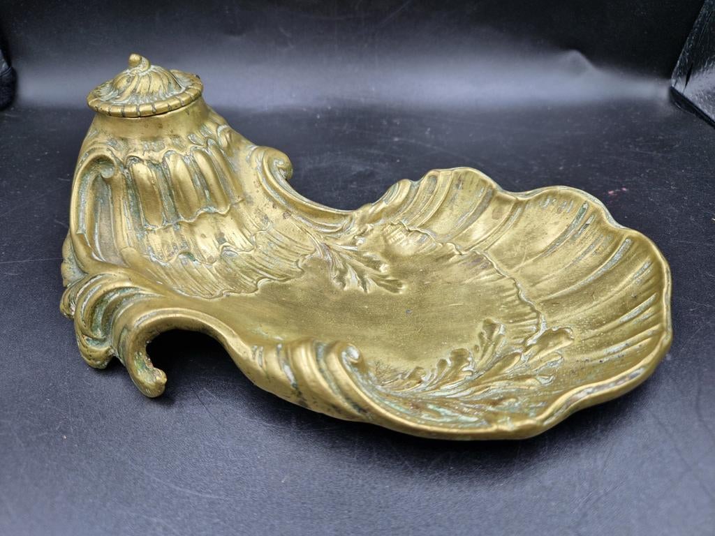Art nouveau messing inktstel, Enlèvement ou Envoi, Cuivre