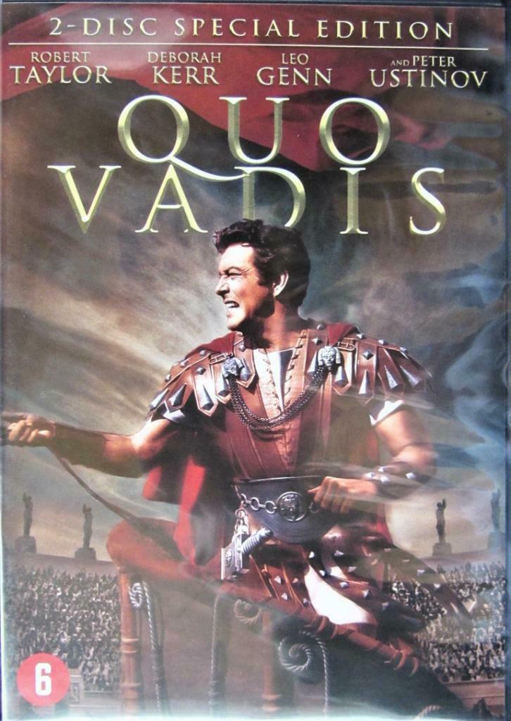 DVD ACTIE/GESCHIEDENIS-QUO VADIS (ROBERT TAYLOR) DUBBELE DVD, Alle leeftijden, Ophalen of Verzenden, Zo goed als nieuw, Actiethriller