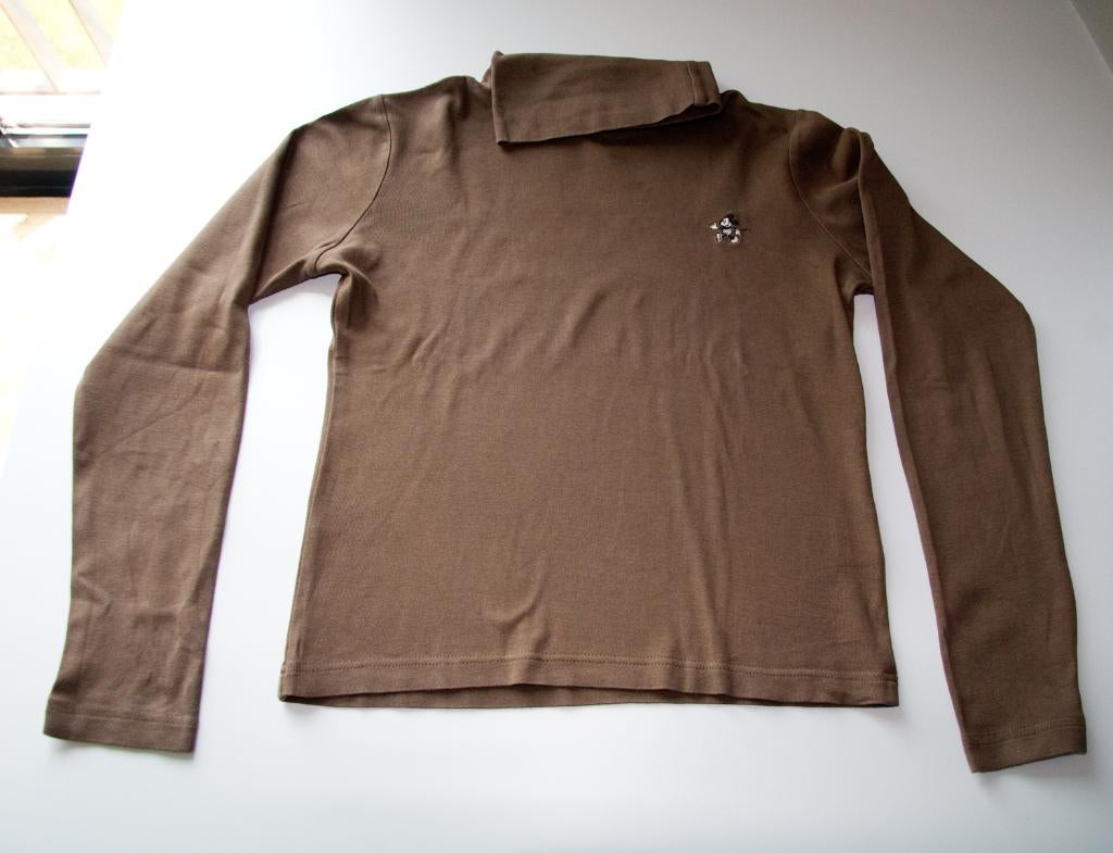 Donaldson donkerbruine rolkraag - maat 152, Enlèvement ou Envoi, Chemise ou À manches longues, Comme neuf, DONALDSON.