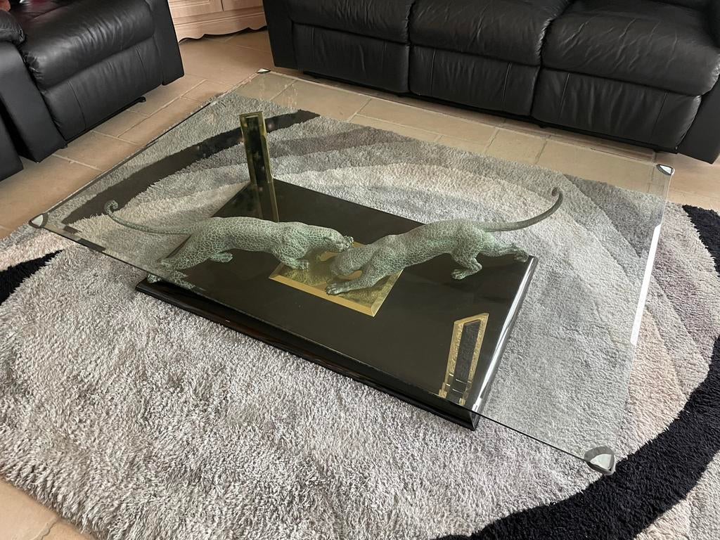 Salontafel, Nicola Voci 140x100x37cm, Huis en Inrichting, Ophalen, Gebruikt, 100 tot 150 cm, 50 tot 100 cm