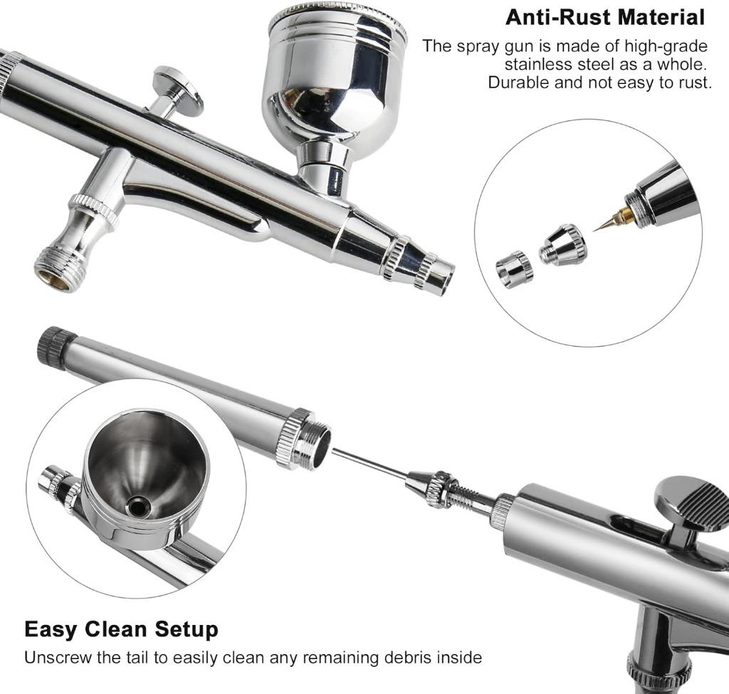 Airbrush set | dubbele actie | luchtborstelset | Nieuw, Hobby en Vrije tijd, -, Verzenden, -, Nieuw
