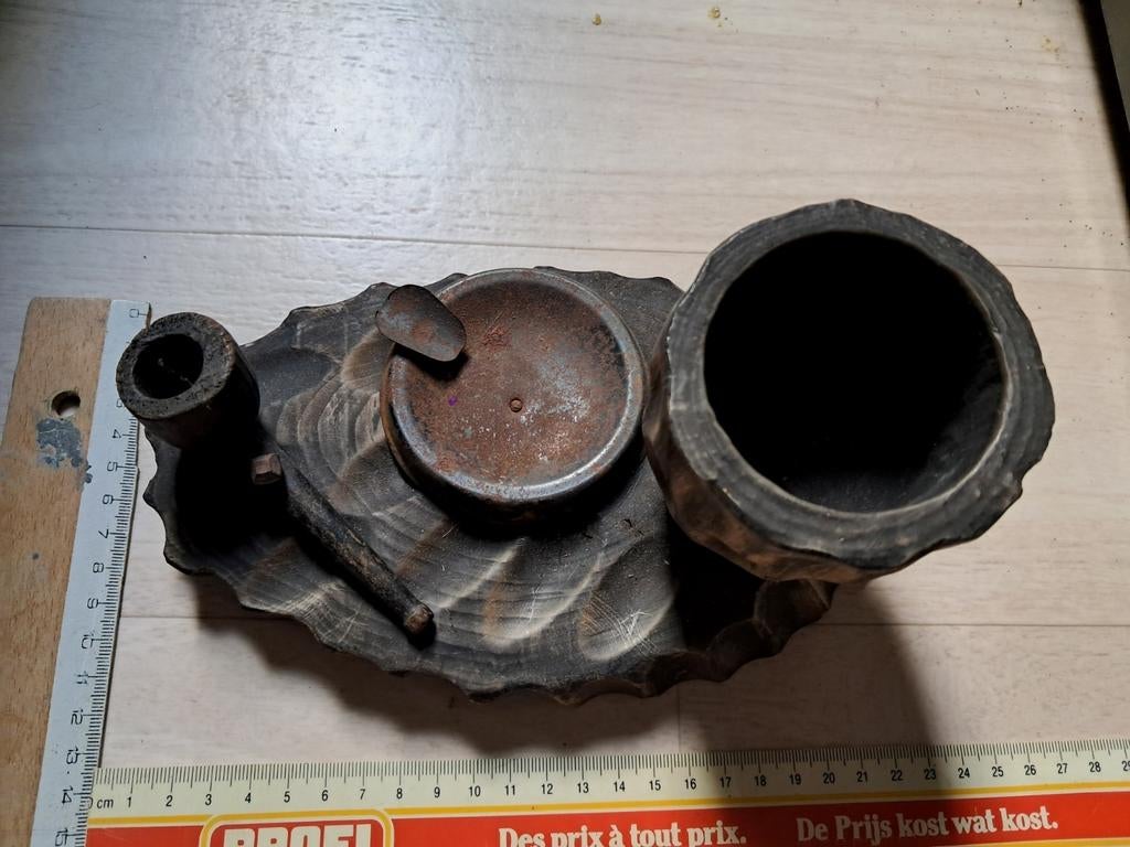 Cendrier à pipe en bois : cendriers, pipe dessus et pot à ta, Enlèvement ou Envoi, Comme neuf