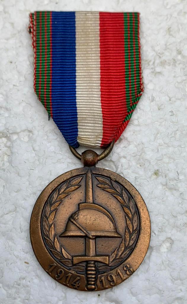 Medaille, Franse UNION NAT. COMBATTANTS 60 anniversaire, Enlèvement ou Envoi, Armée de terre, Ruban, Médaille ou Ailes