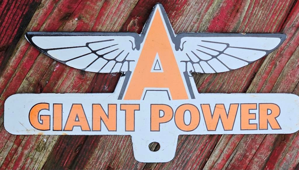 Une planche en émail Giant Power
Il s'agit d'un véritable fo, Collections, Marques & Objets publicitaires, Enlèvement ou Envoi