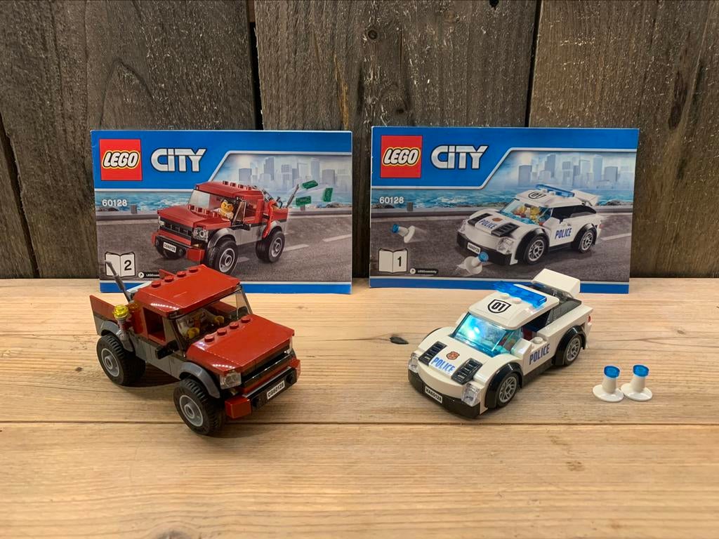 Lego City politieachtervolging, set 60128, Ophalen, Gebruikt, Complete set, Lego