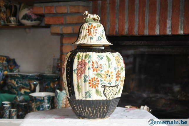 potiche couverte decor margarette gouda hollande tiko, Enlèvement ou Envoi