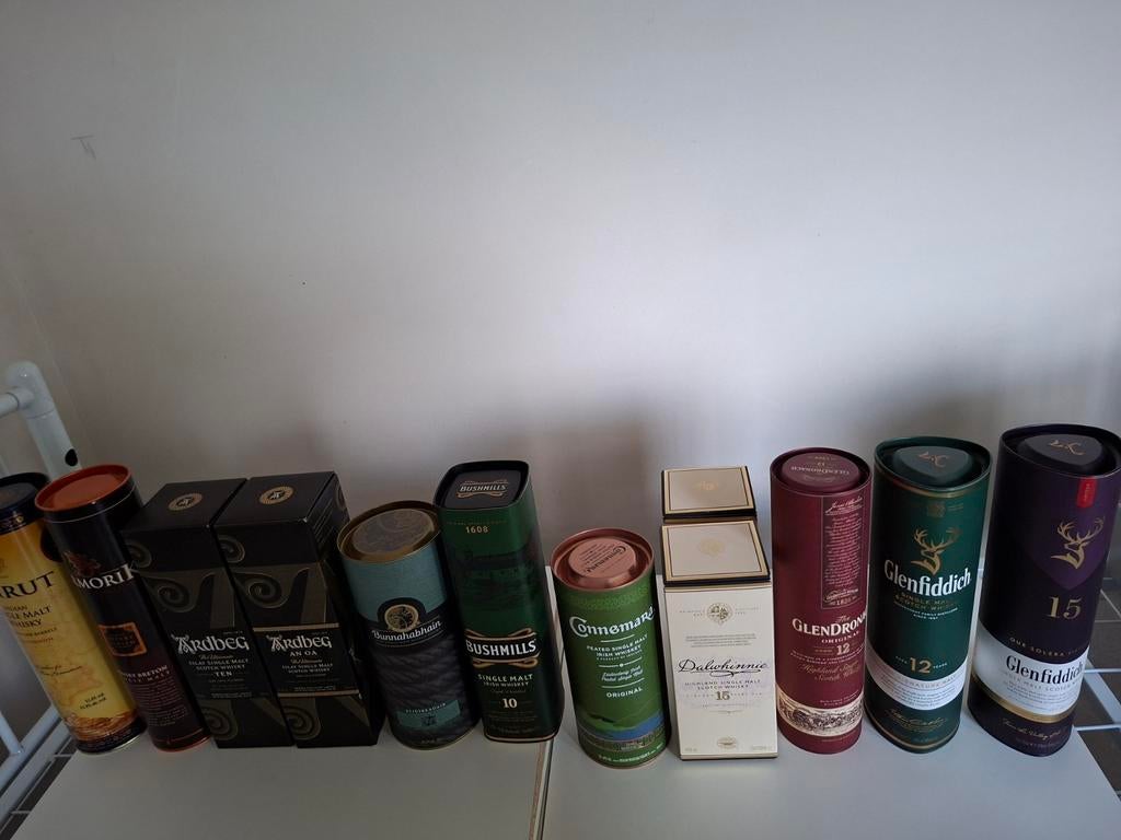 Whisky kokers en whisky dozen, Enlèvement, Comme neuf