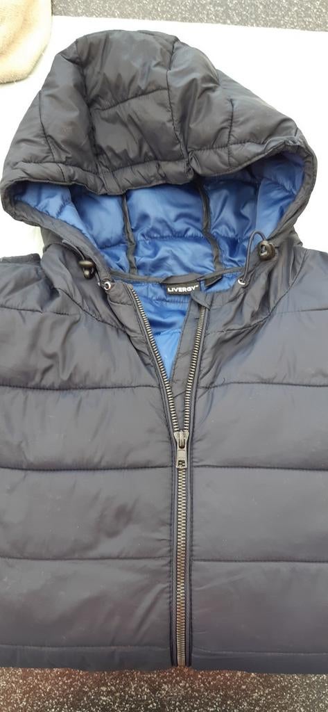Blauwe regen jas Livergy maat L € 10, Ophalen of Verzenden, Zo goed als nieuw
