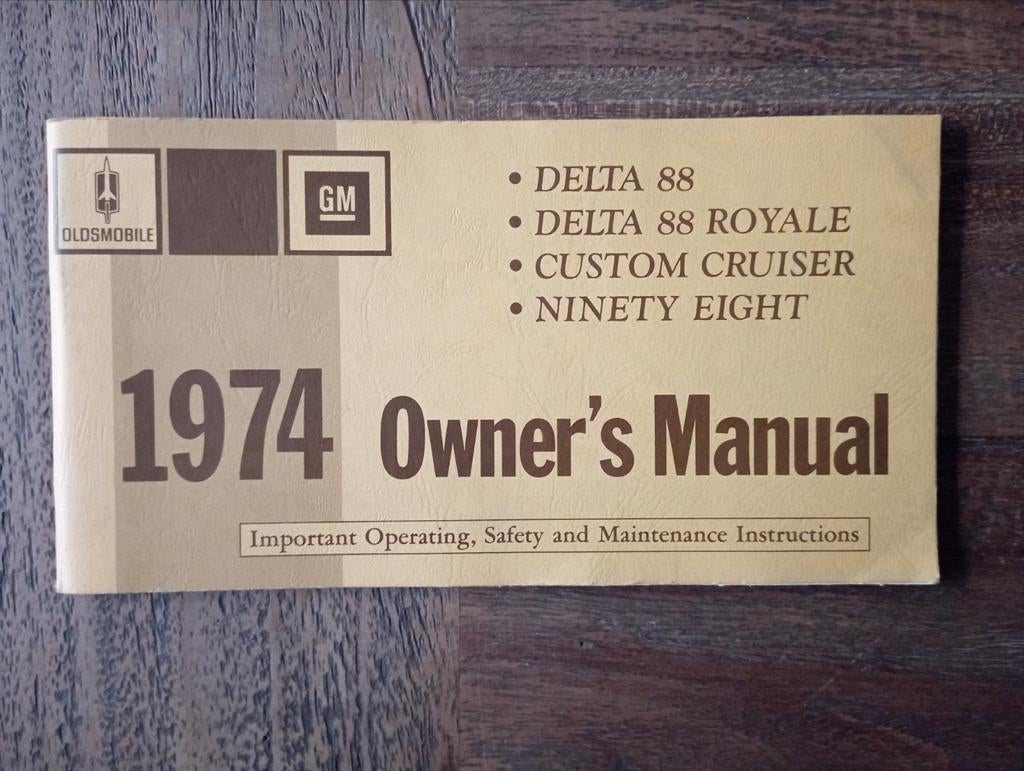 Oldsmobile 1974 Delta 88/Royale/Custom Cruiser/98, Enlèvement ou Envoi