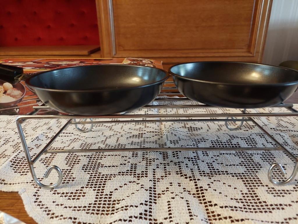 Mini grill  gourmetstel nieuw, Huis en Inrichting, Ophalen of Verzenden, Nieuw, Overige materialen, Overige typen