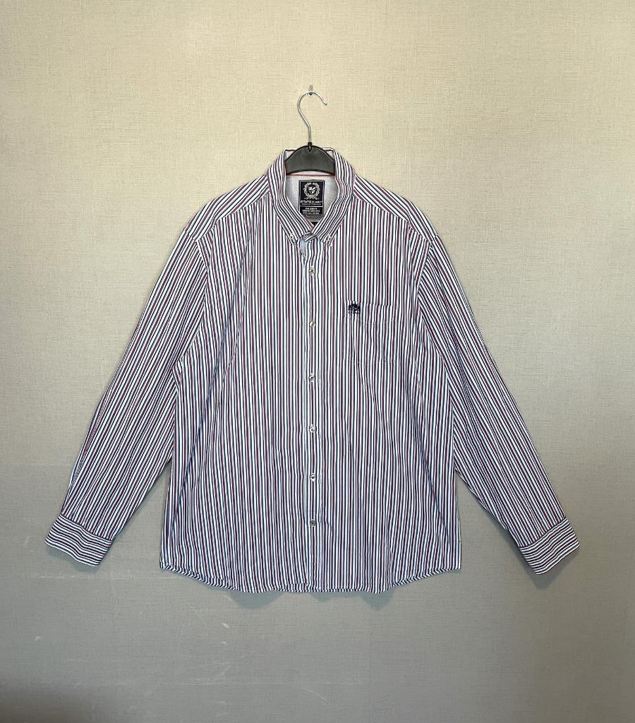Wit / Blauw / Rood gestreept hemd van State of Art (XXL), Kleding | Heren, State of Art, Blauw, Ophalen of Verzenden, Zo goed als nieuw