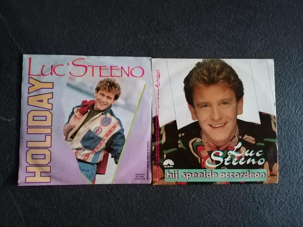 2 x Luc Steeno, En néerlandais, Enlèvement ou Envoi, Single, Utilisé