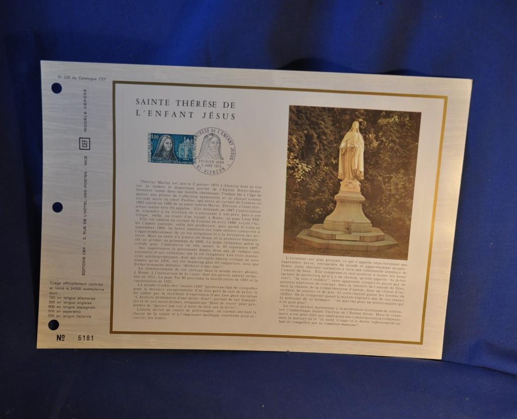 feuillet timbre francais 1er jour 06-011-1973 (220), Enlèvement ou Envoi, Affranchi