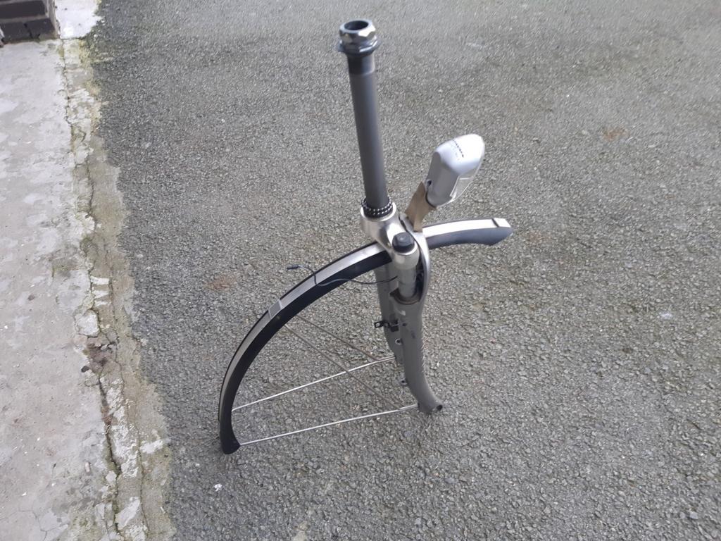 Voorvork met veering batavus, Ophalen