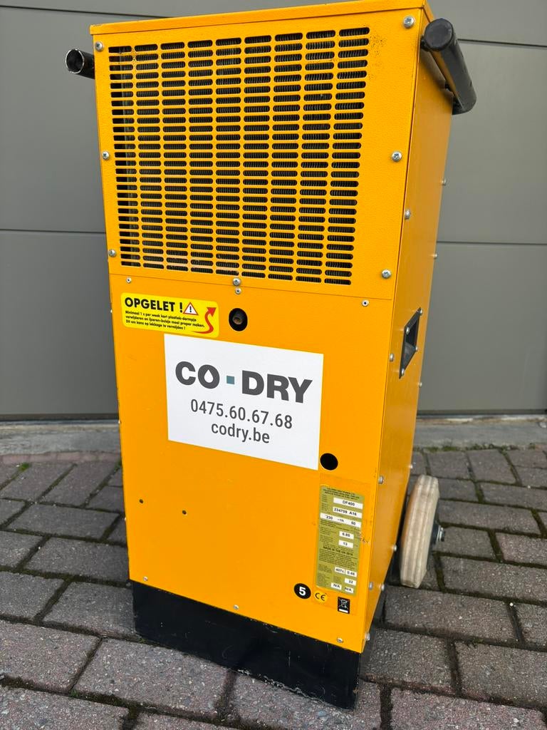 Dryfast DF400 75l/24h bouwdroger verhuur 40€/week, Ophalen, Zo goed als nieuw, Ventilator en Afzuiger