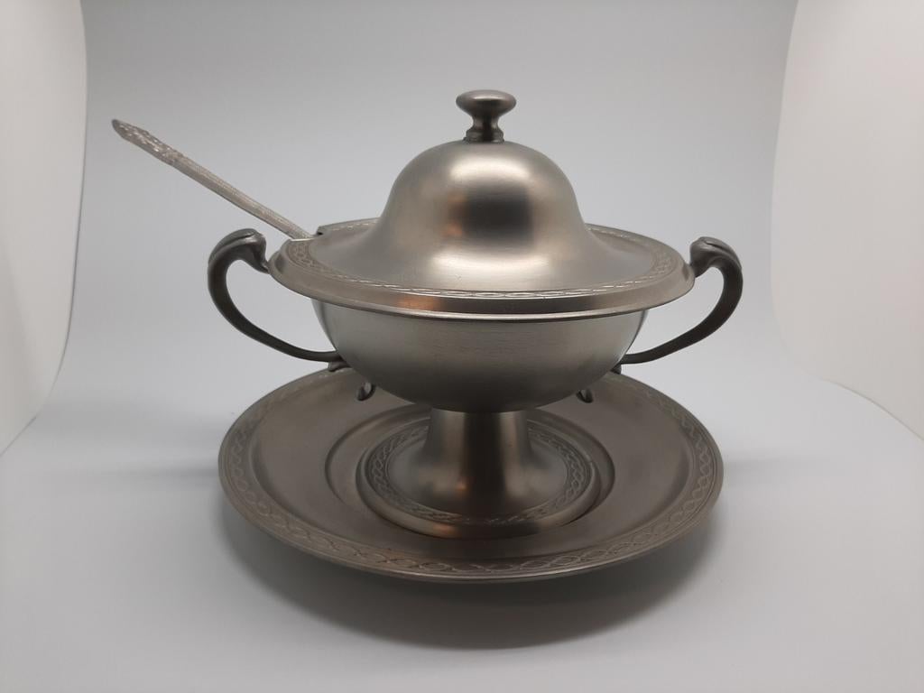 Tin soepterin, Antiek en Kunst, Ophalen of Verzenden