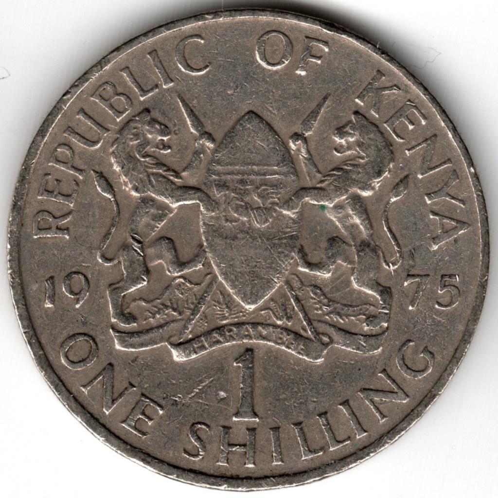 Kenya : 1 Shilling 1975  KM#14  Ref 14637, Ophalen of Verzenden, Overige landen, Losse munt