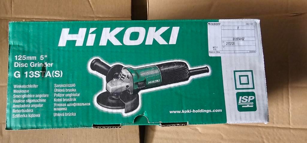 Hitachi/ Hikoki haakse slijper 125mm, Ophalen, Nieuw