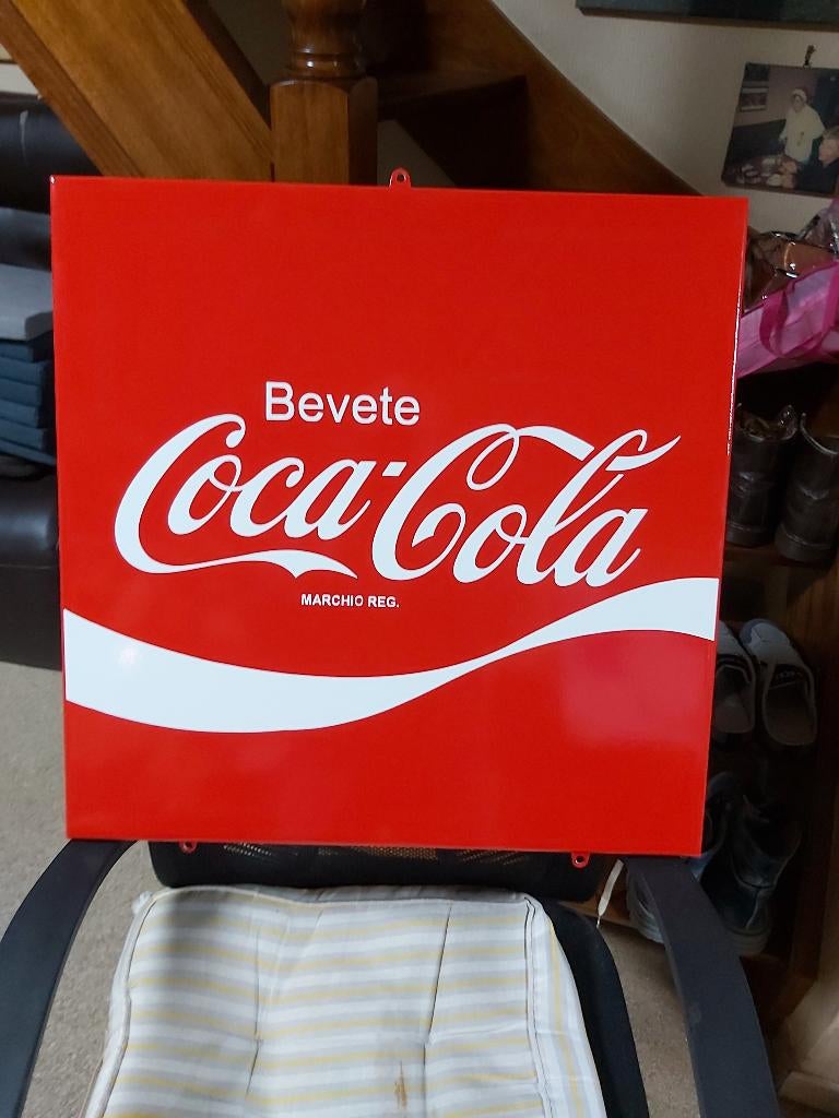coca-cola reclamebord, Ophalen of Verzenden, Nieuw, Reclamebord