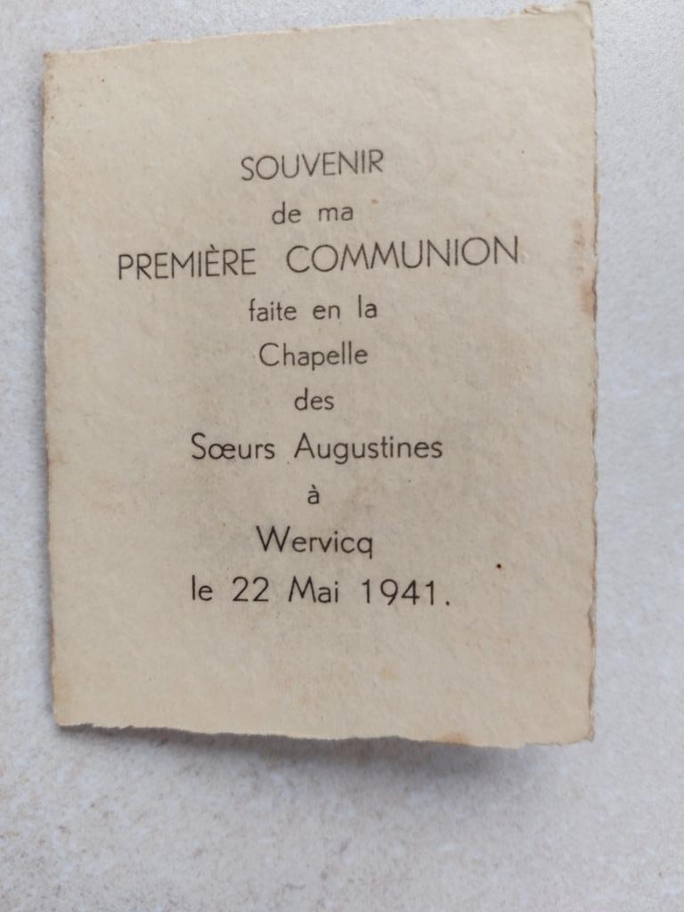 oud communieprentje 1941, Verzamelen, Bidprentjes en Rouwkaarten, Verzenden
