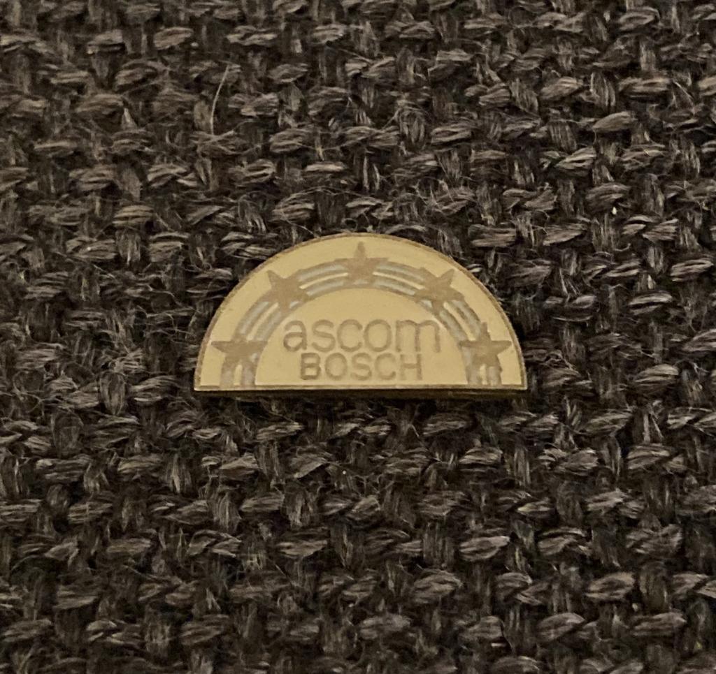 PIN - ASCOM - BOSCH, Envoi, Utilisé, Marque, Insigne ou Pin's