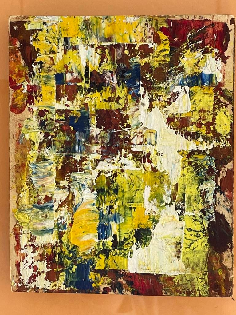 Peinture abstraite de Marcel Delmotte, 1961, Enlèvement