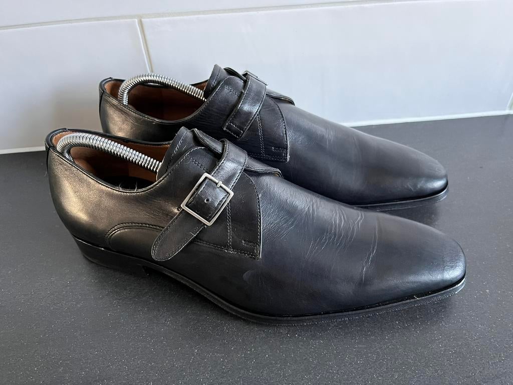 Van Bommel herenschoenen maat 9.5 / 43.5 als nieuw, Enlèvement ou Envoi, Comme neuf, Chaussures à boucles, Noir