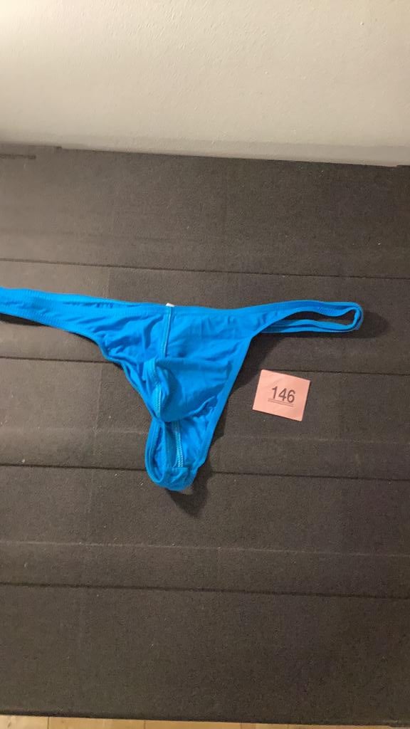 Blauwe herenstring, Kleding | Heren, Ondergoed, Verzenden, Blauw, Slip