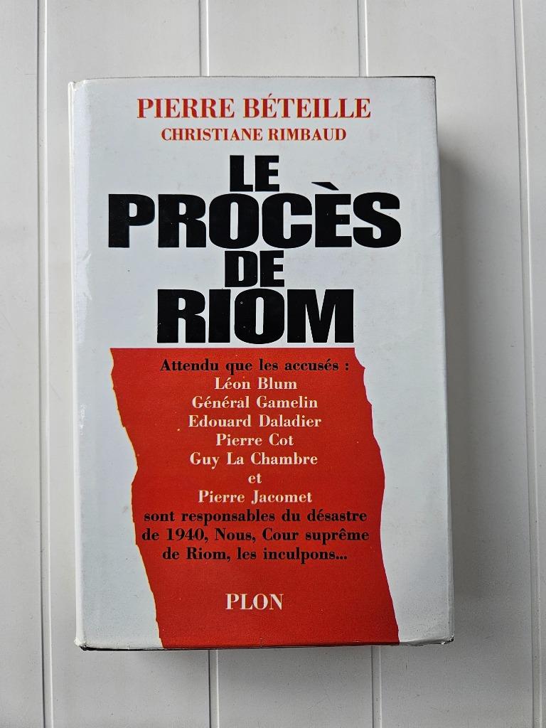 Het Riom-proces, Pierre Béteille, Ophalen of Verzenden, Algemeen, Tweede Wereldoorlog