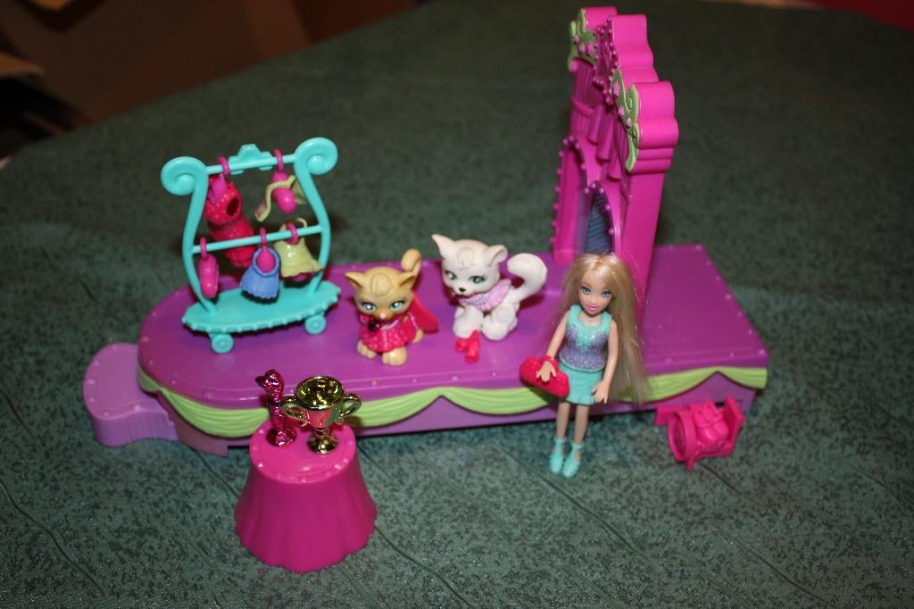 POLLY POCKET SPARKLIN PETS CATWALK CATS, Ophalen of Verzenden, Zo goed als nieuw, Overige typen