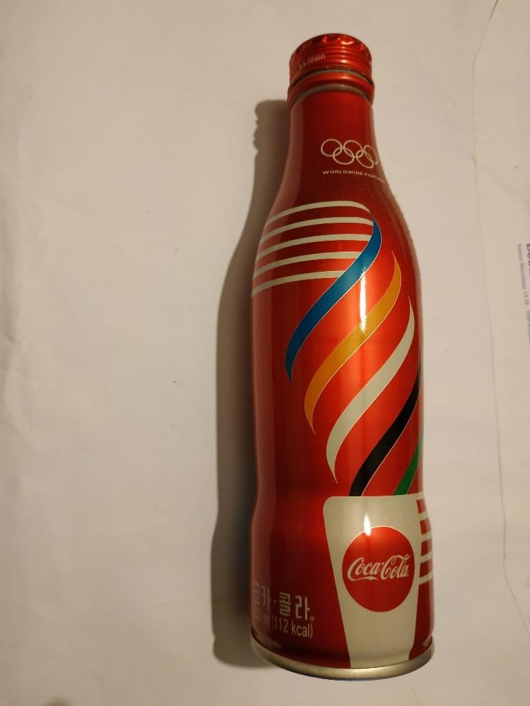 Coca-Cola aluminium fles Korea, Ophalen, Zo goed als nieuw, Verpakking