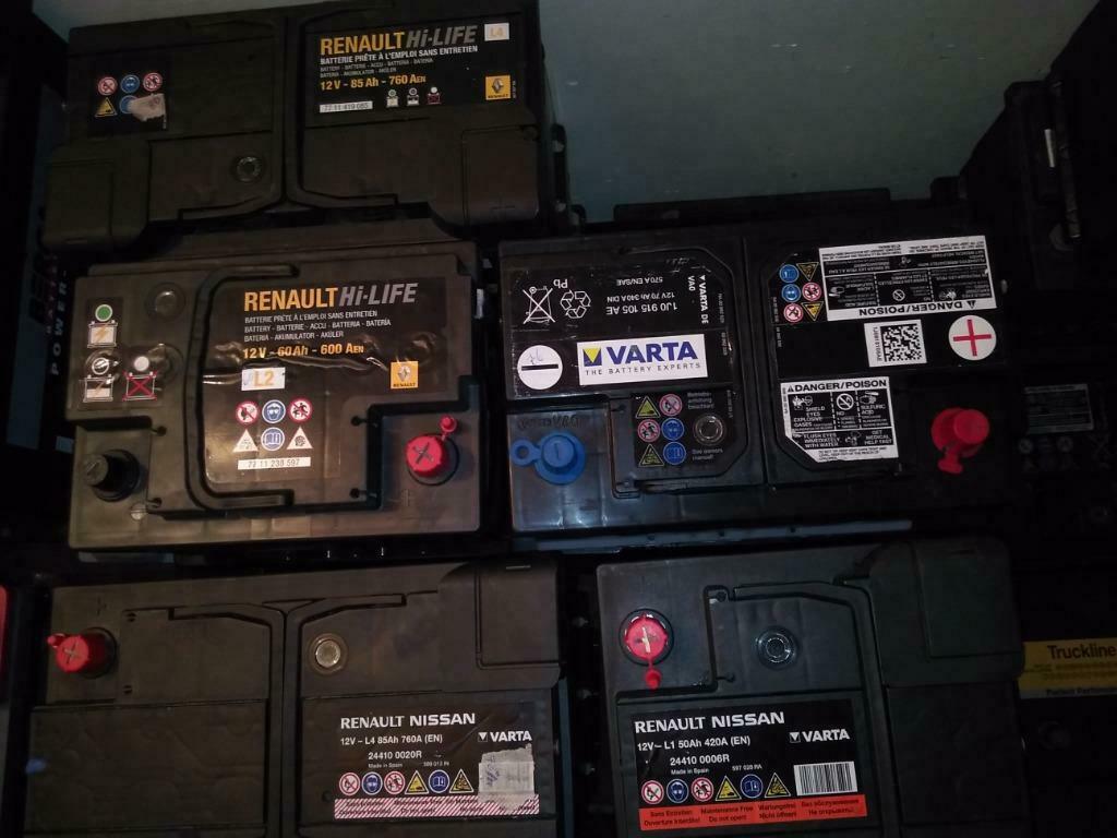 Des batteries 12V  de 35Ah à 110Ah. 3mois de garantie, Enlèvement, Utilisé, Pièces universelles