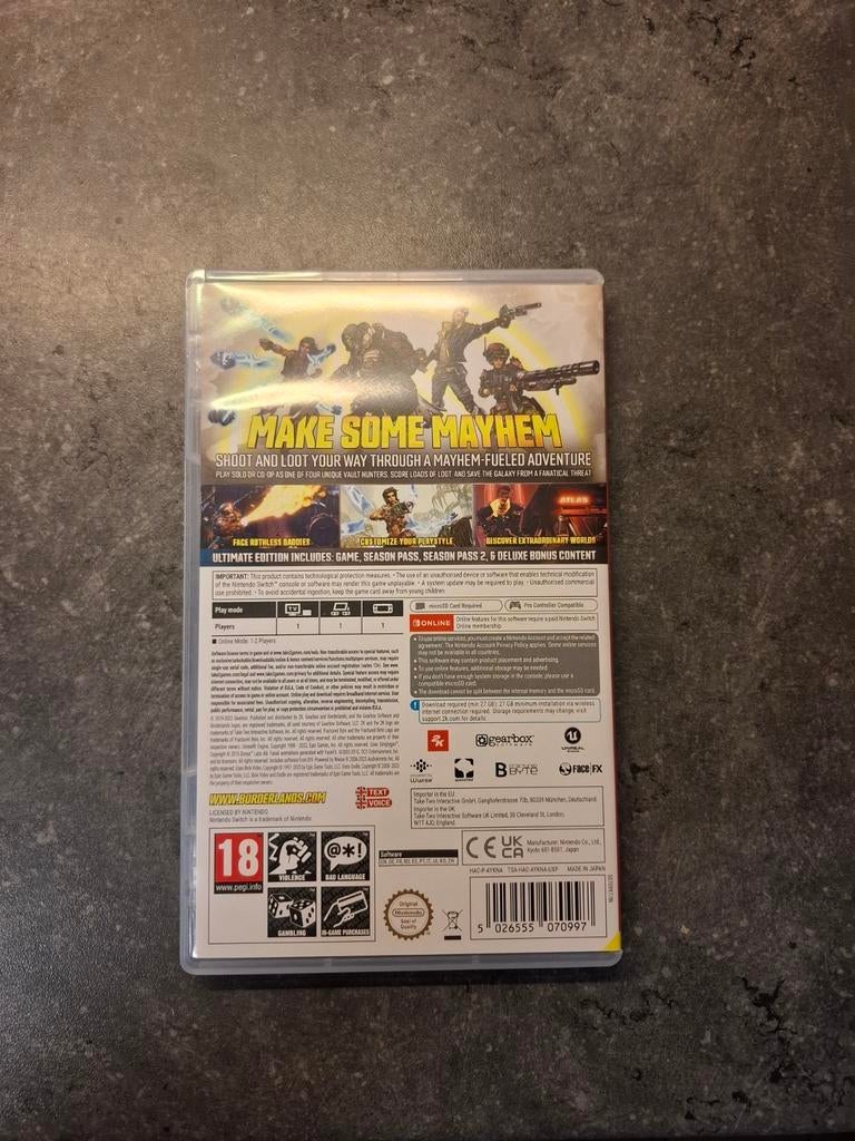 Borderlands 3 ultimate edition spel voor de Nintendo switch, Games en Spelcomputers, Ophalen of Verzenden, Zo goed als nieuw