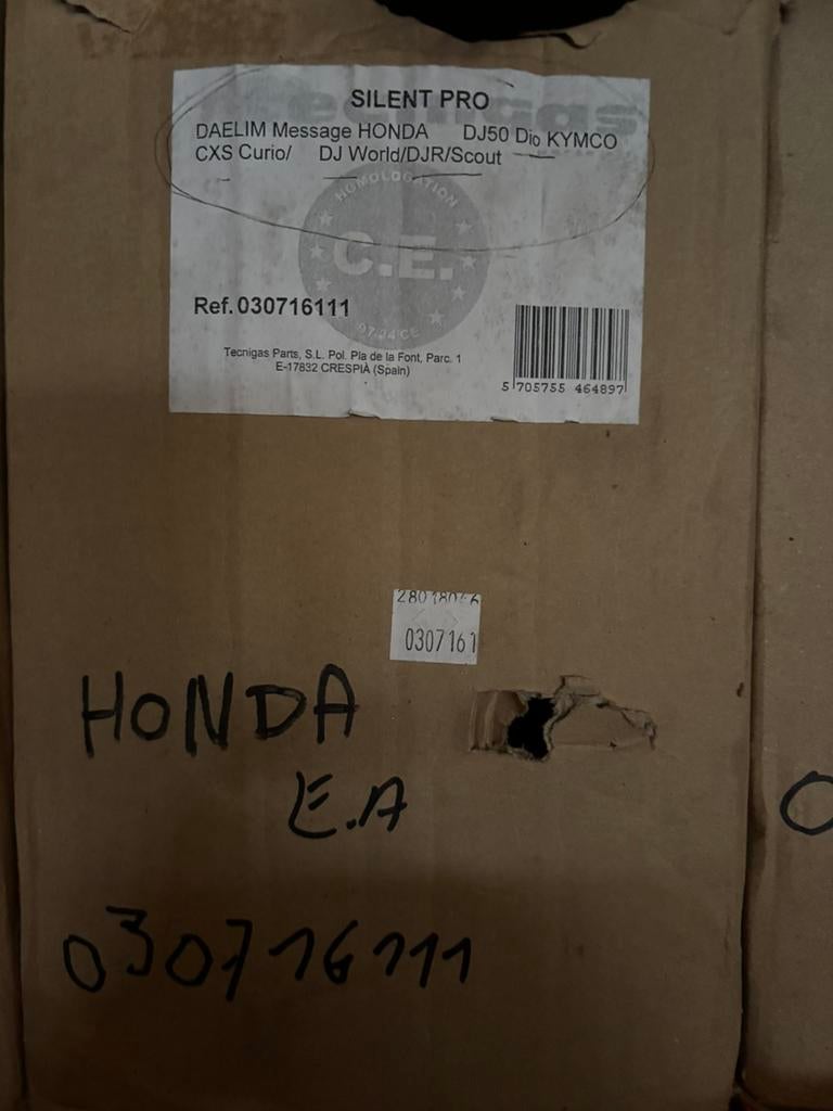 Silencieux Technigas pour Honda Dio, Kymco et autres, Vélos & Vélomoteurs, Enlèvement ou Envoi, Pot d'échappement
