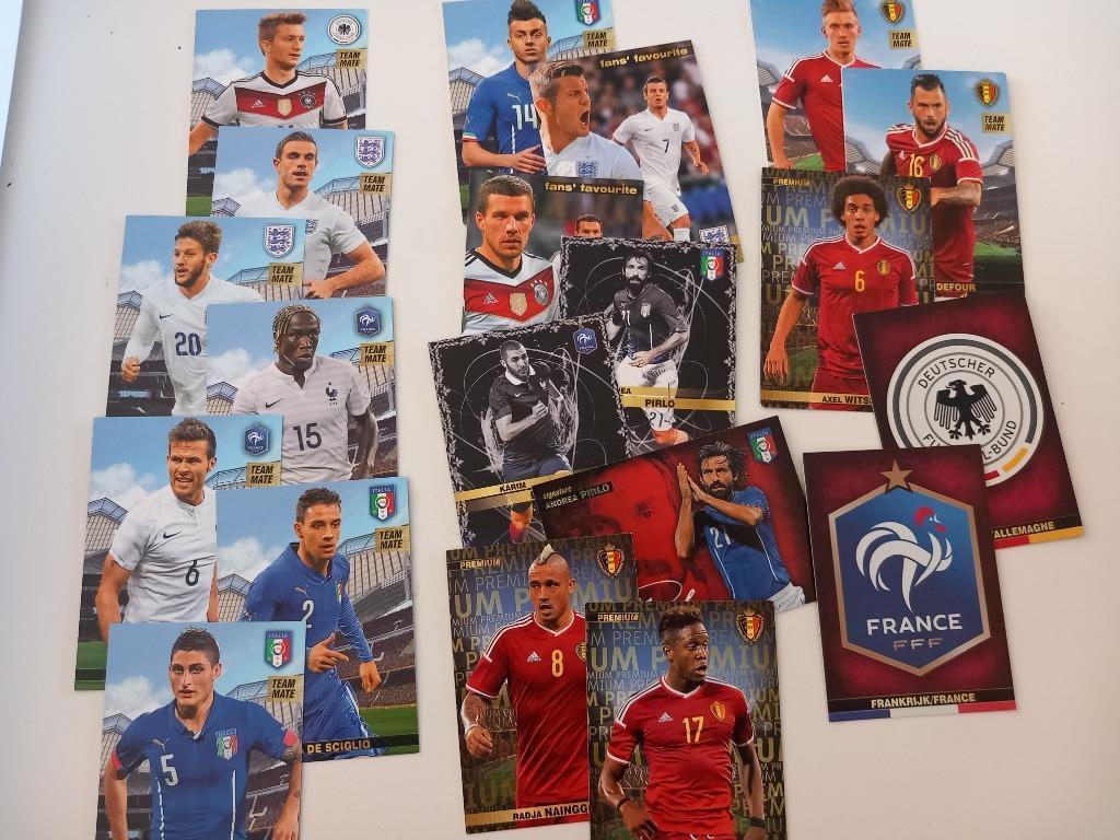 20x Cartes à collectionner Road to France Football European, Enlèvement ou Envoi, Comme neuf, Image