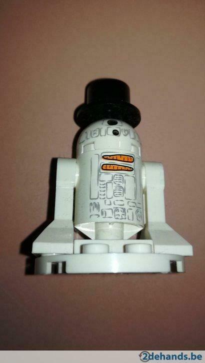 Lego Star Wars minifig R2-D2 (Snowman) - sw424 - 9509 advent, Ophalen of Verzenden, Gebruikt