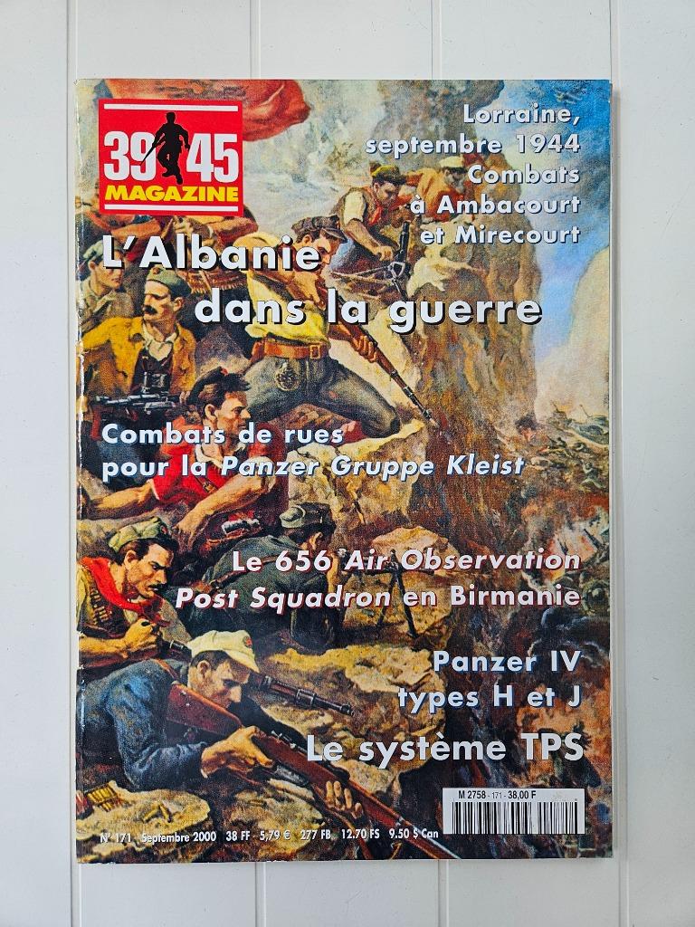 39/45 Magazine: n171 --- Albanië in de oorlog, Boeken, Ophalen of Verzenden, Tweede Wereldoorlog, COLLECTIF
