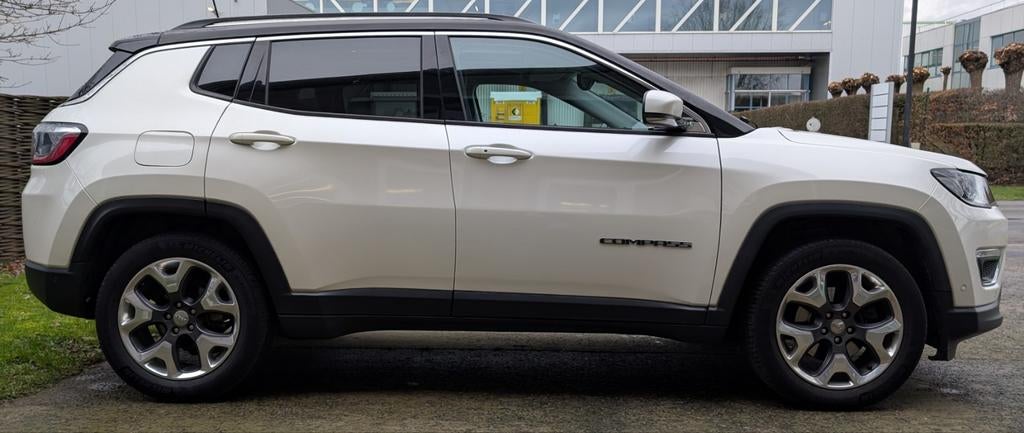 Jeep compass limited, wit met pano dak, Auto's, Airbags, Wit, Compass, 5 deurs