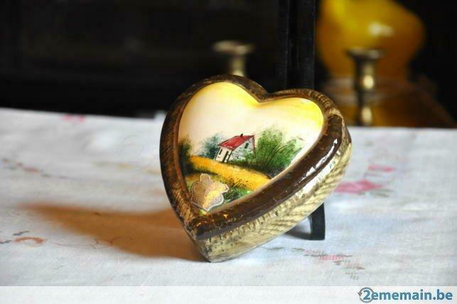 boite coeur en faience bequet, Antiquités & Art, Enlèvement ou Envoi
