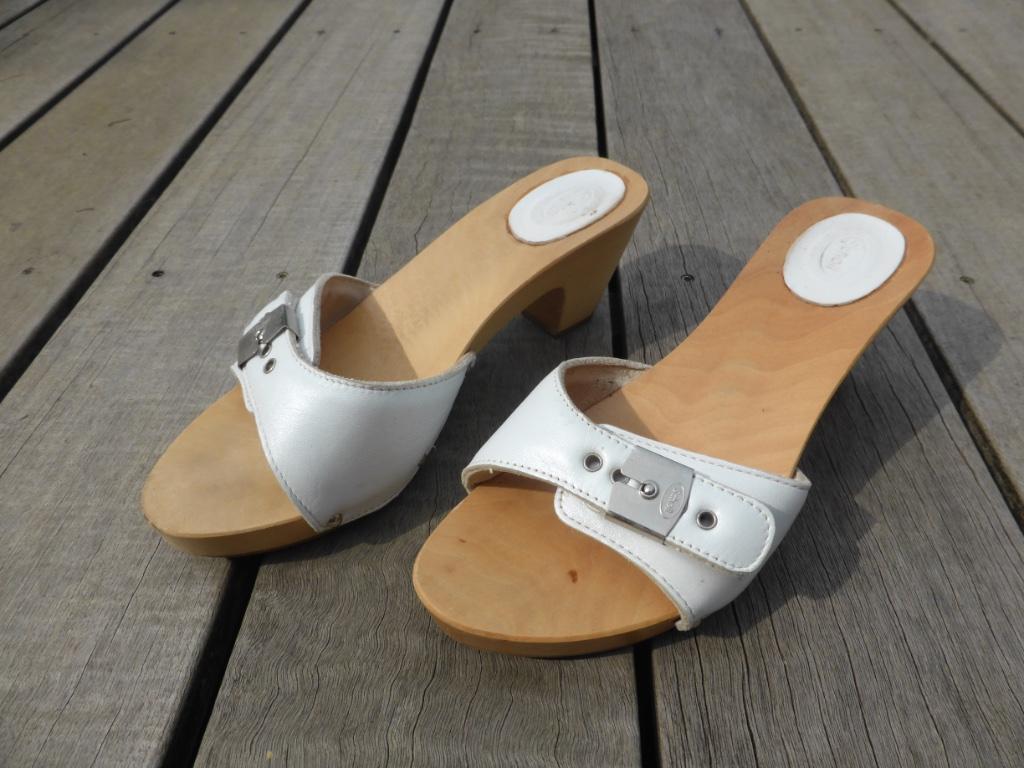 Scholl schoenen, klompen, muiltjes, Kleding | Dames, Scholl, Wit, Zo goed als nieuw, Sandalen of Muiltjes