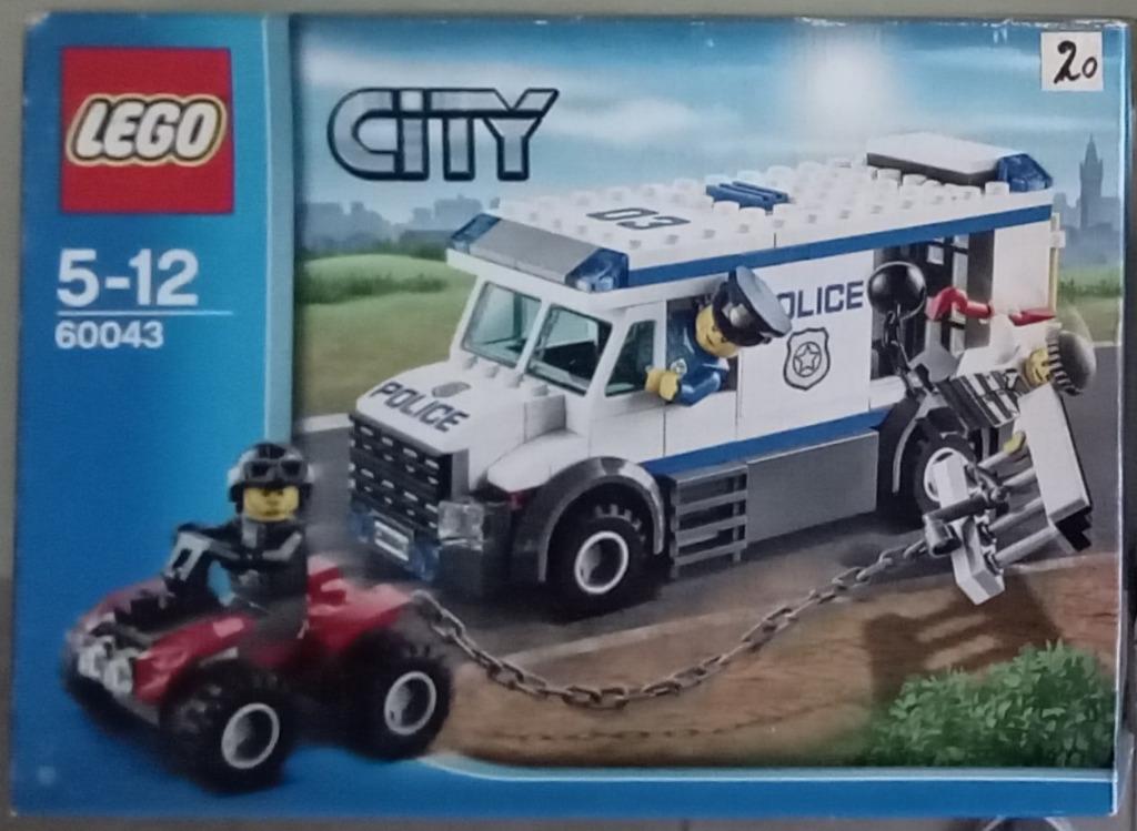 LEGO 60043 City le transport du prisonnier, Enlèvement ou Envoi, Utilisé, Ensemble complet, Lego