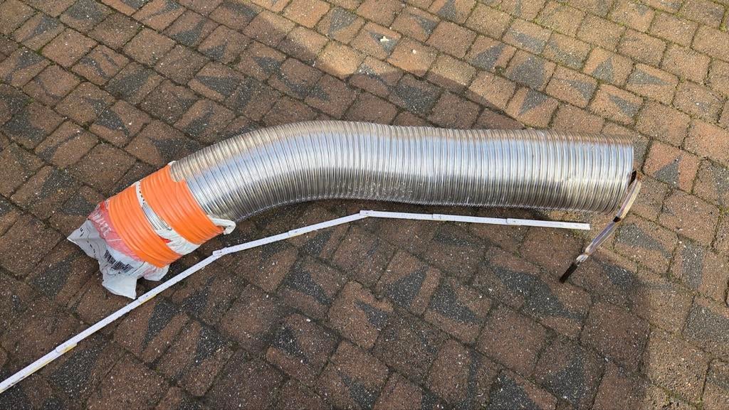 Dubbelwandige flexibel inox rvs 200, Ophalen, Zo goed als nieuw