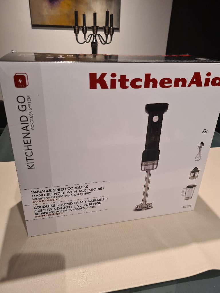 Kitchenaid Go draadloze Staafmixer met accessoires, Ophalen, Nieuw